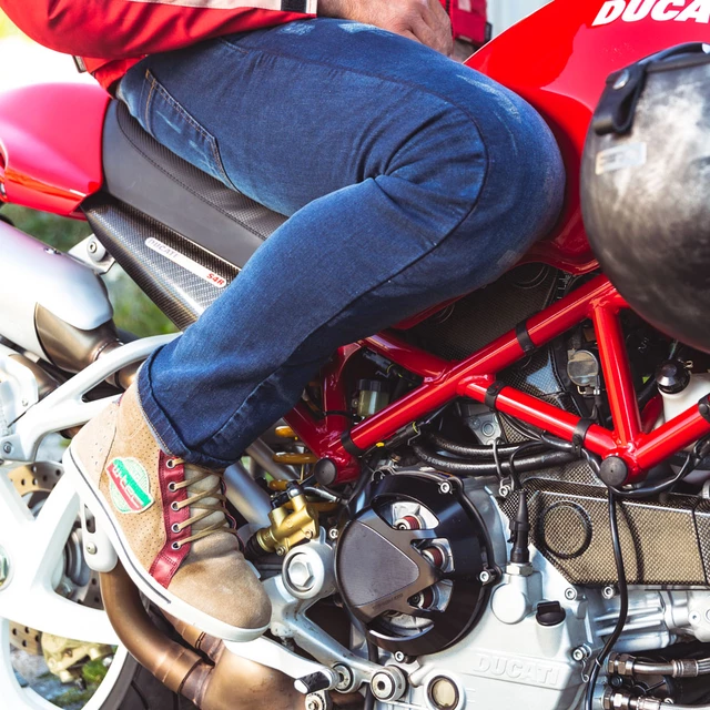Pánske moto jeansy W-TEC Feeldy - modrá