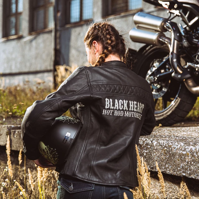 Dámska kožená moto bunda W-TEC Black Heart Raptura - 2. akosť - čierna