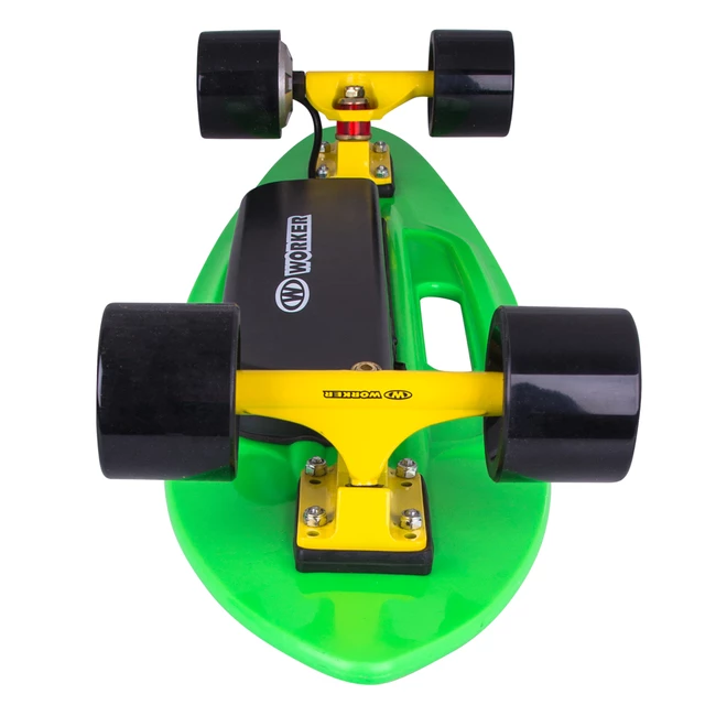 Elektrický longboard WORKER Smuthrider - 2. akosť - žlto-zelená