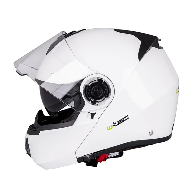 Výklopná moto prilba W-TEC Vexamo PP s Pinlockom - čierno-zelená