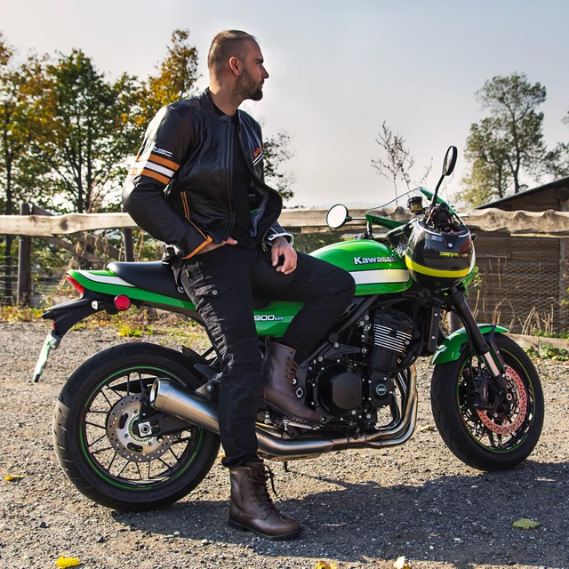 Pánske moto jeansy W-TEC Aredator - 2. akosť - čierna