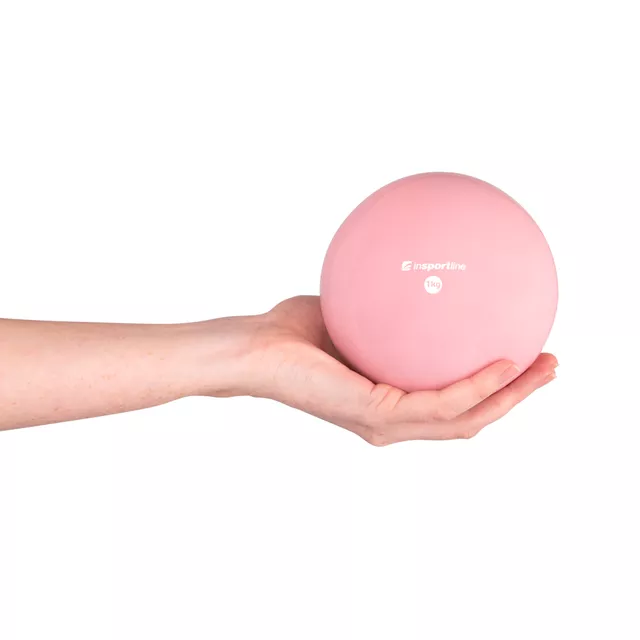 Joga lopta inSPORTline Yoga Ball 1 kg - ružová
