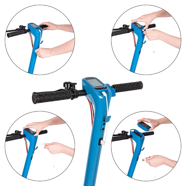 Elektrická kolobežka W-TEC Dalfin 10" - 2.akosť - modrá