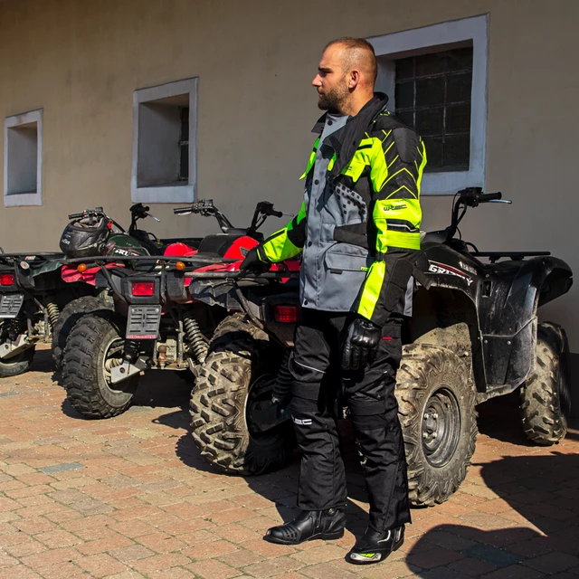 Pánske moto nohavice W-TEC Thollte - Black