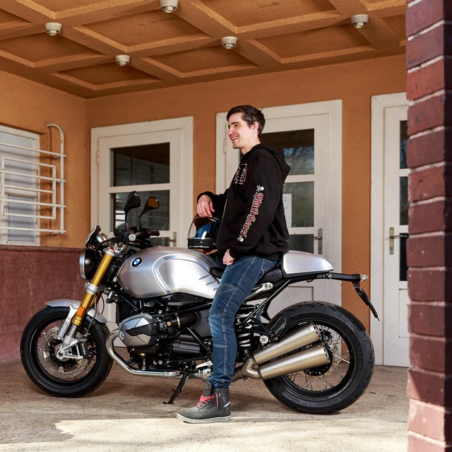 Moto topánky W-TEC Kostow - 2.akosť - čierna