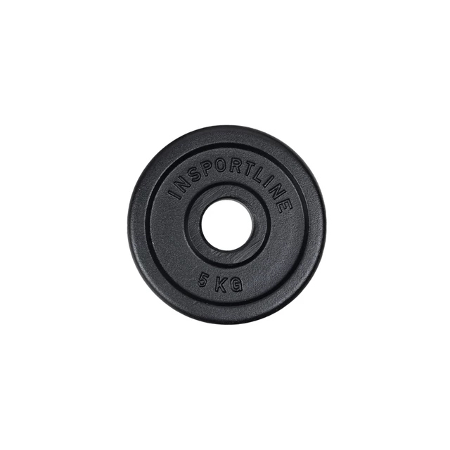 Liatinový olympijský kotúč inSPORTline Castblack OL 5 kg 50 mm - 2.akosť