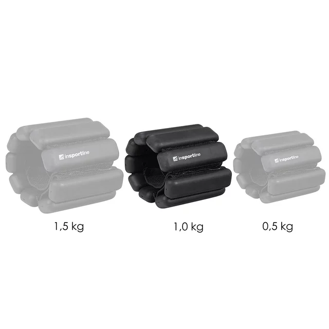 Fitness závažie na členok a zápästie inSPORTline Brace 2x1 kg