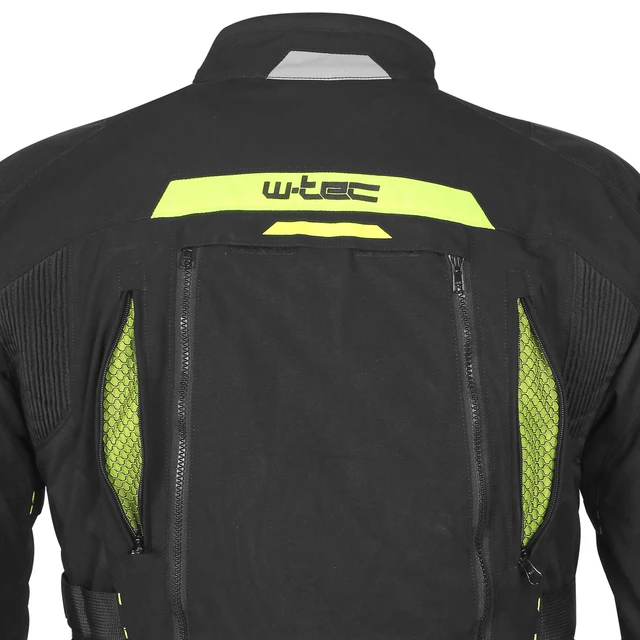 Moto bunda W-TEC Aircross - čierno-zlatá