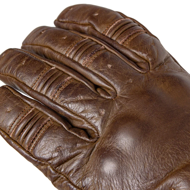 Moto rukavice W-TEC Inverner - 2.akosť - tmavo hnedá