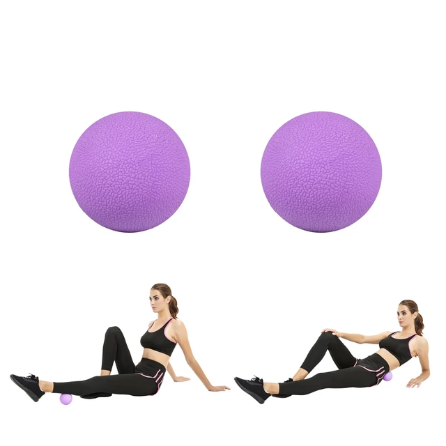 Masážne loptičky inSPORTline Thera 6,5 cm - fialová - fialová