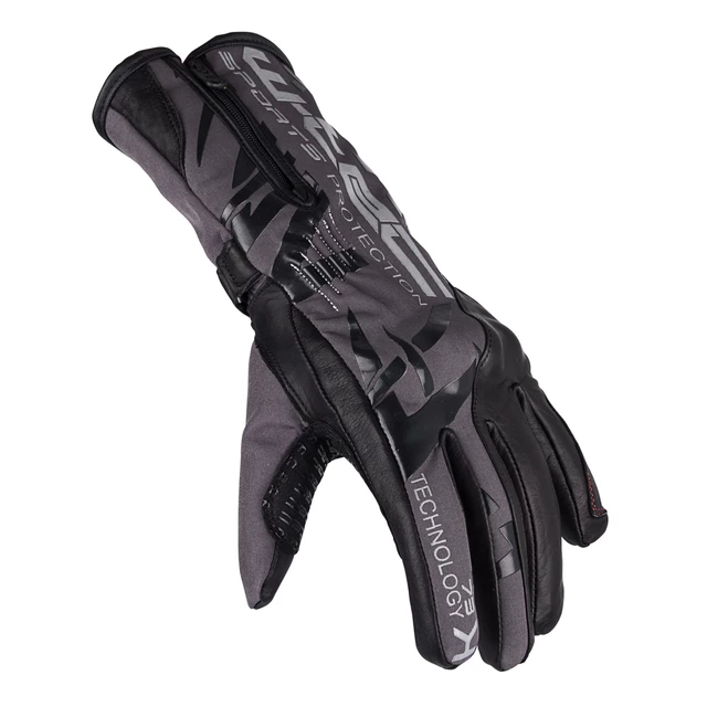Moto rukavice W-TEC Kaltman - čierno-šedá - čierno-šedá