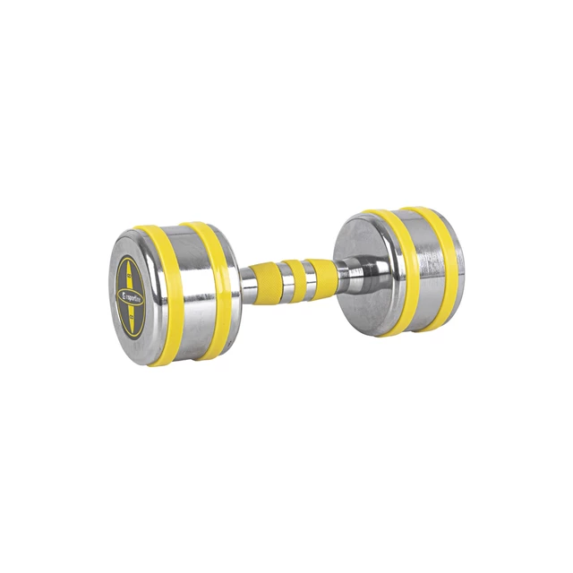Chrómové činky inSPORTline Yellsteel 5-14 kg