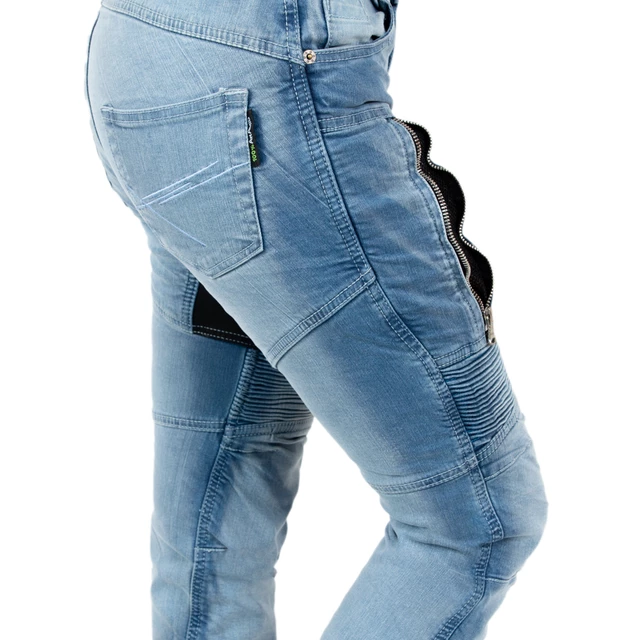 Dámske moto jeansy W-TEC Grandea EVO - modrá