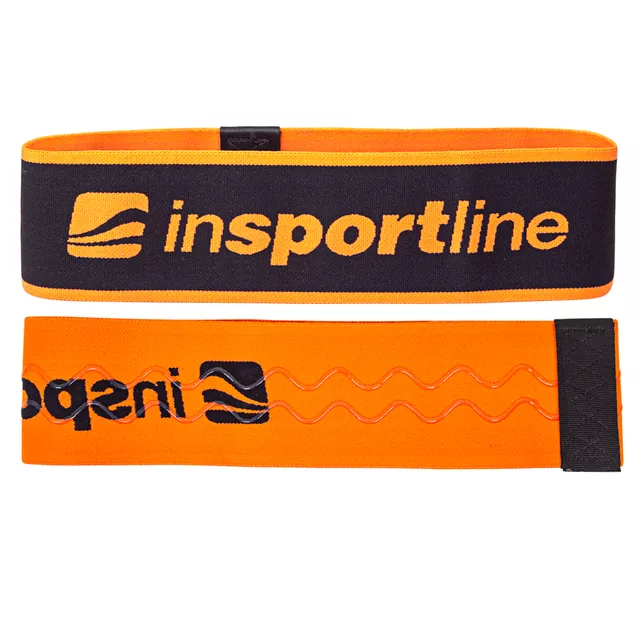 Posilňovacia slučka inSPORTline Hiplop L 77x8 cm / 22 kg - oranžová