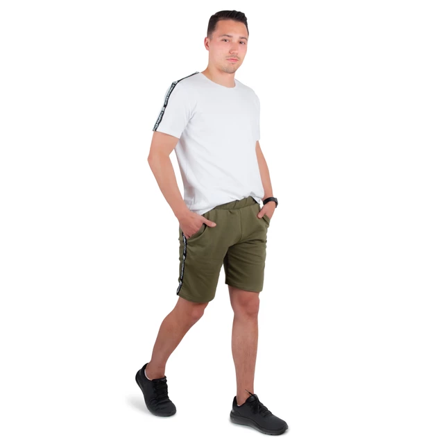 Pánske teplákové kraťasy inSPORTline Easystrap - čierna