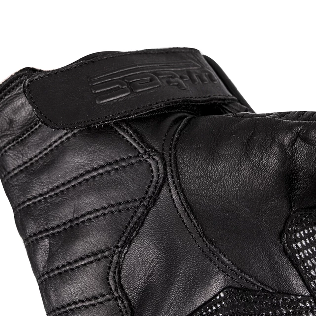 Kožené moto rukavice W-TEC Brillanta - čierna
