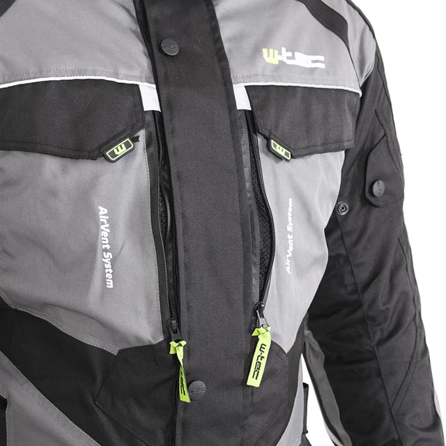 Pánska moto bunda W-TEC Burdys Evo - čierno-šedá