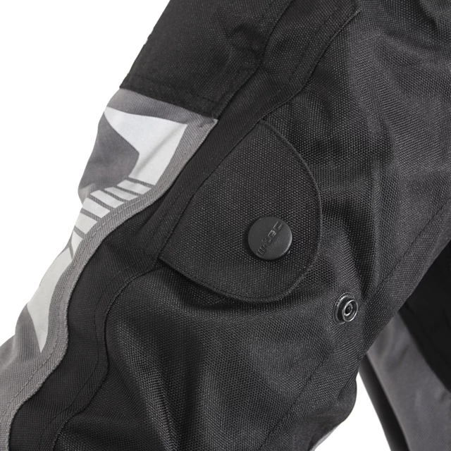 Pánska moto bunda W-TEC Burdys Evo - čierno-šedá