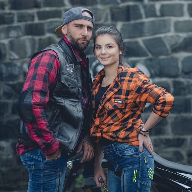 Moto košeľa W-TEC Terchis - zelená