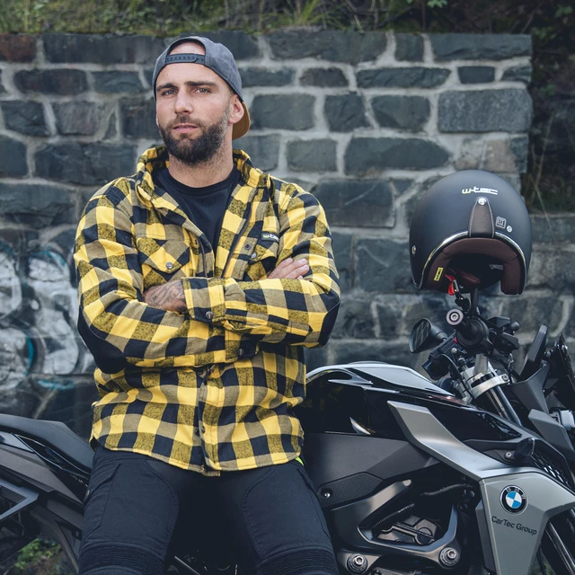Moto košeľa W-TEC Terchis - zelená