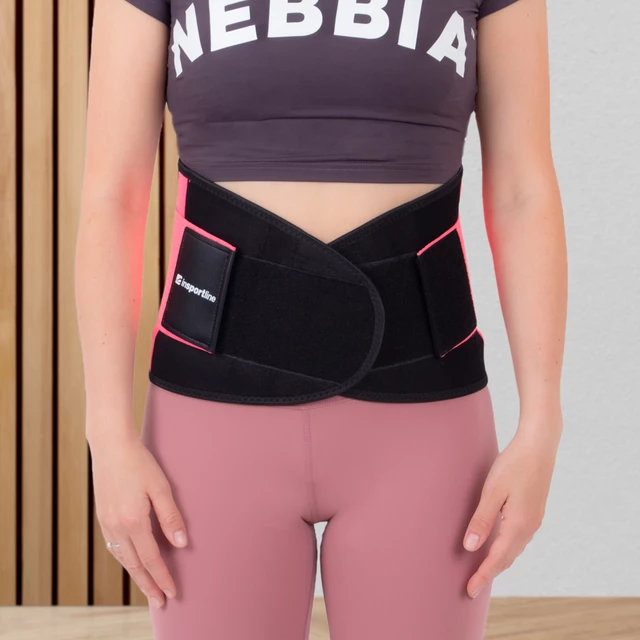 Neoprénový pás inSPORTline Waistrim - ružová