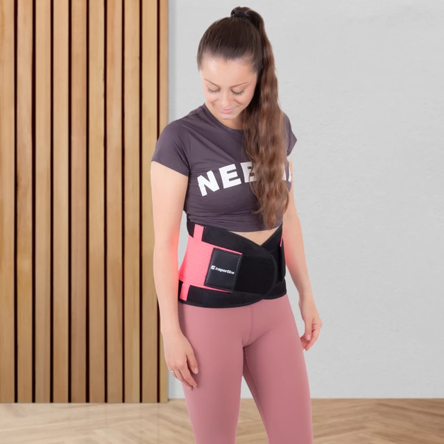 Neoprénový pás inSPORTline Waistrim - ružová