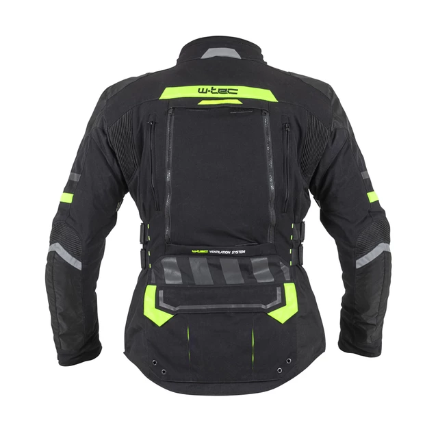 Moto bunda W-TEC Aircross - čierno-zlatá