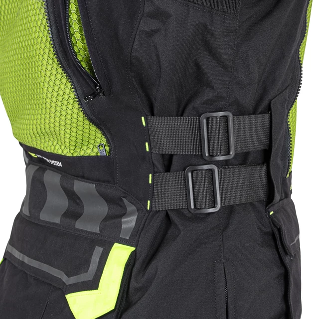 Moto bunda W-TEC Aircross - čierno-zlatá
