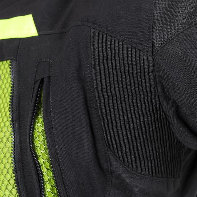 Moto bunda W-TEC Aircross - čierno-zlatá