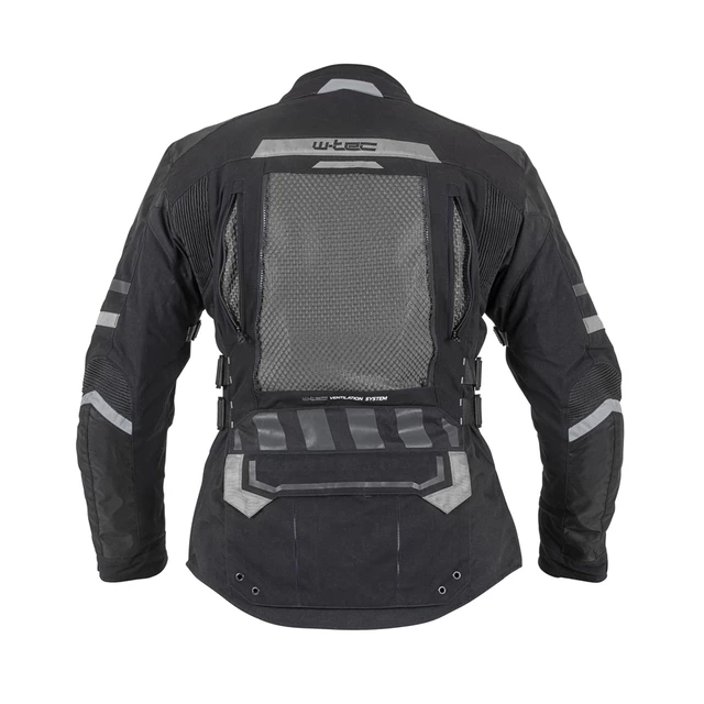 Moto bunda W-TEC Aircross - čierno-zlatá