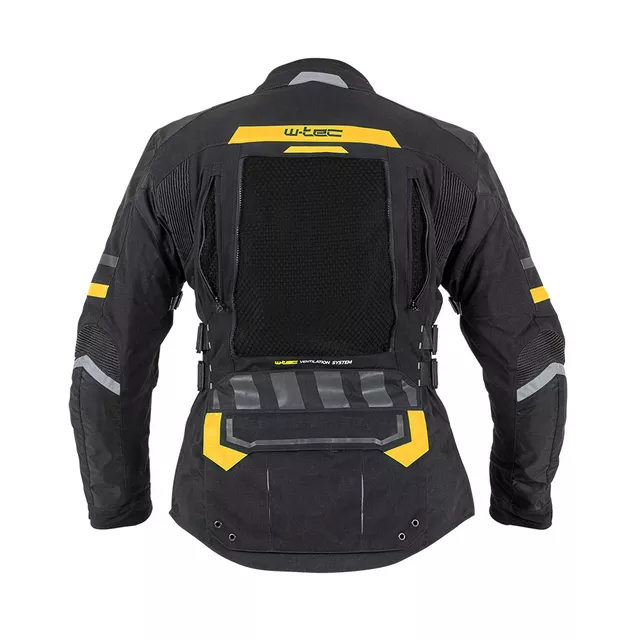 Moto bunda W-TEC Aircross - čierno-zlatá