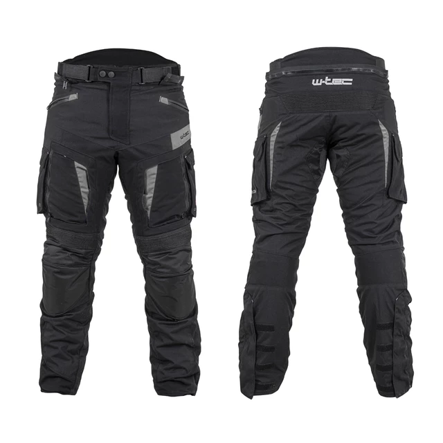 Moto nohavice W-TEC Aircross - čierna-fluo žltá - čierno-šedá