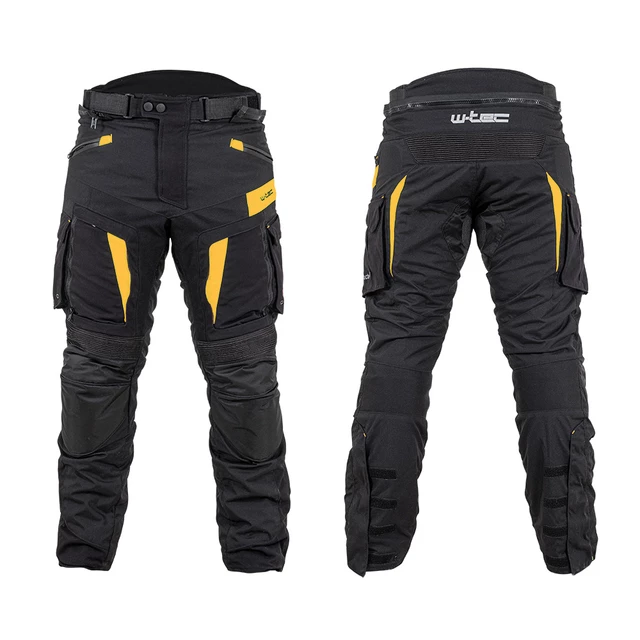 Moto nohavice W-TEC Aircross - čierna-fluo žltá - čierno-zlatá