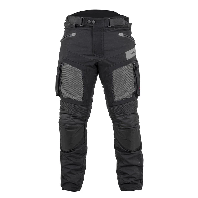 Moto nohavice W-TEC Aircross - čierna-fluo žltá