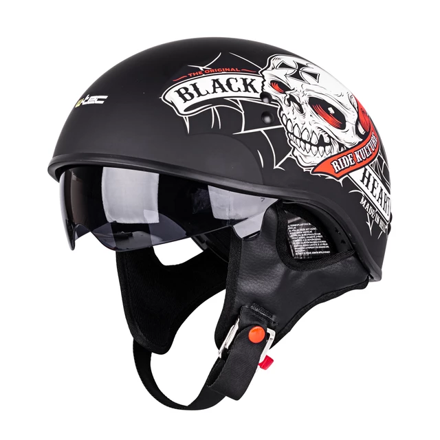 Moto prilba W-TEC Black Heart Web Skull V535