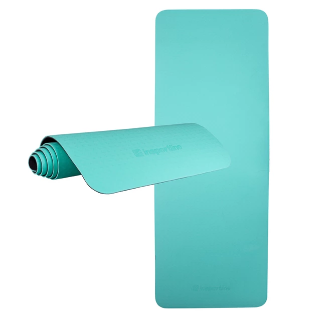 Karimatka inSPORTline Doble 173x61x0,6 cm - fialovo-ružová - zeleno-čierna