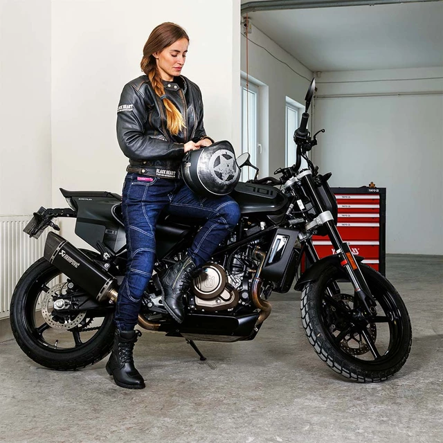 Dámska kožená moto bunda W-TEC Black Heart Lizza - 2.akosť - vintage hnedá