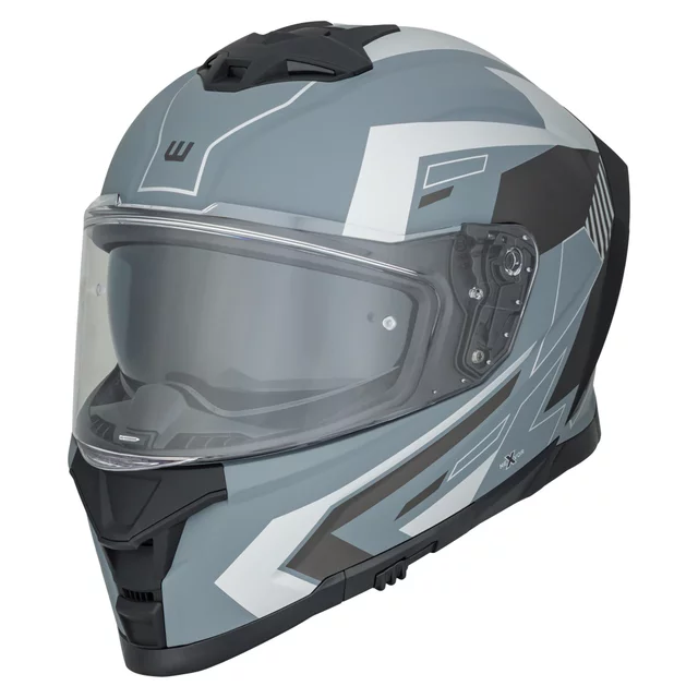 Moto prilba W-TEC Nexwor Graphic - fluo - šedá
