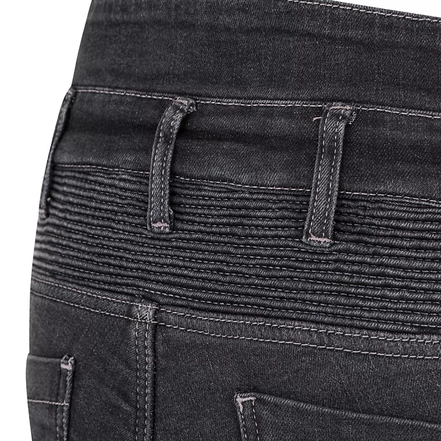 Dámske moto jeansy W-TEC Biterilla Eva Lady - čierna