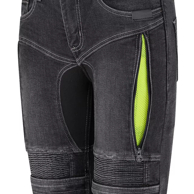 Dámske moto jeansy W-TEC Biterilla Eva Lady - čierna
