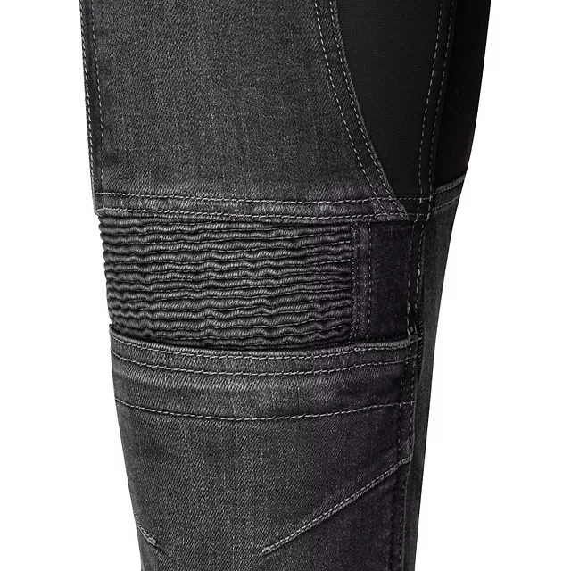 Dámske moto jeansy W-TEC Biterilla Eva Lady - čierna