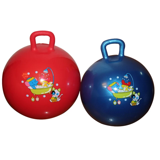 Detská skákacia lopta inSPORTline s držadlom 40cm