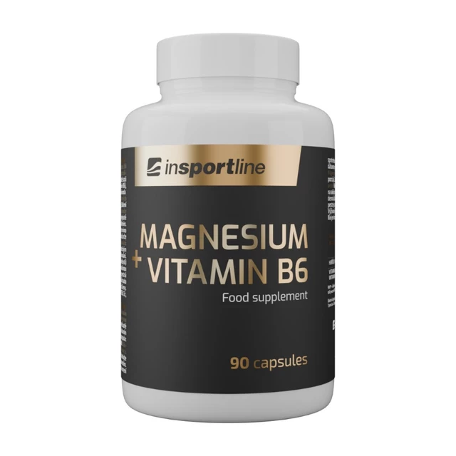 Výživový doplnok inSPORTline Magnesium+Vitamin B6, 90 kapsúl