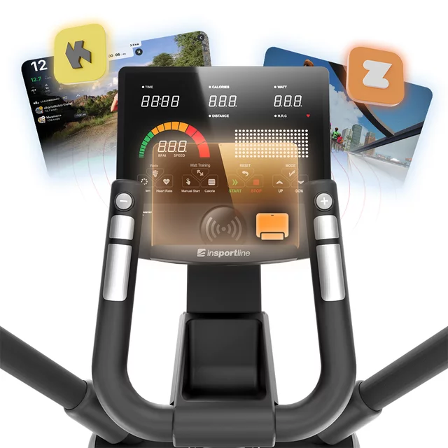 Eliptical inSPORTline e-Velocer ET • vlastný generátor energie