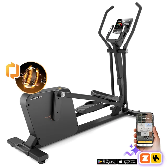 Eliptical inSPORTline e-Velocer ET • vlastný generátor energie