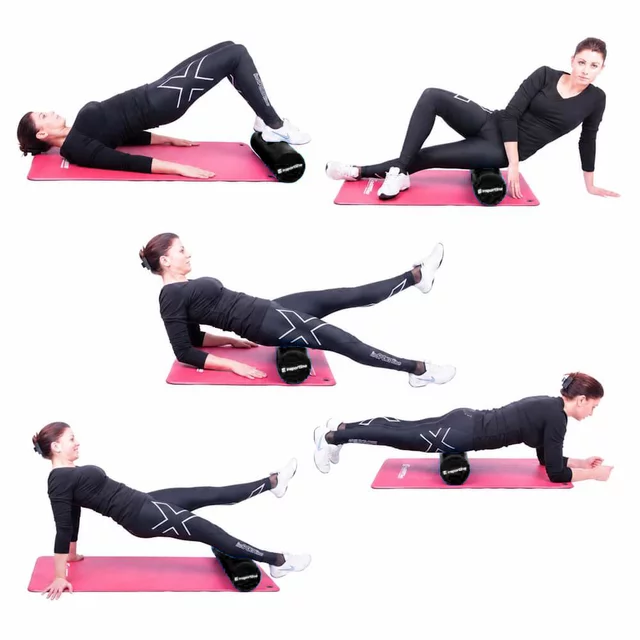 Joga valec inSPORTline Evar 45,5 cm - mocha mousse