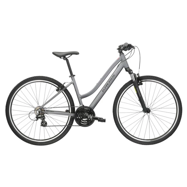 Dámsky crossový bicykel Kross Evado 2.0 28" Gen 004 - čierna/mint - grafitová/čierna
