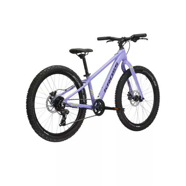 Juniorsky dievčenský bicykel Kross LEA JR 2.0 24" - model 2025 - ružová / fialová / lesk