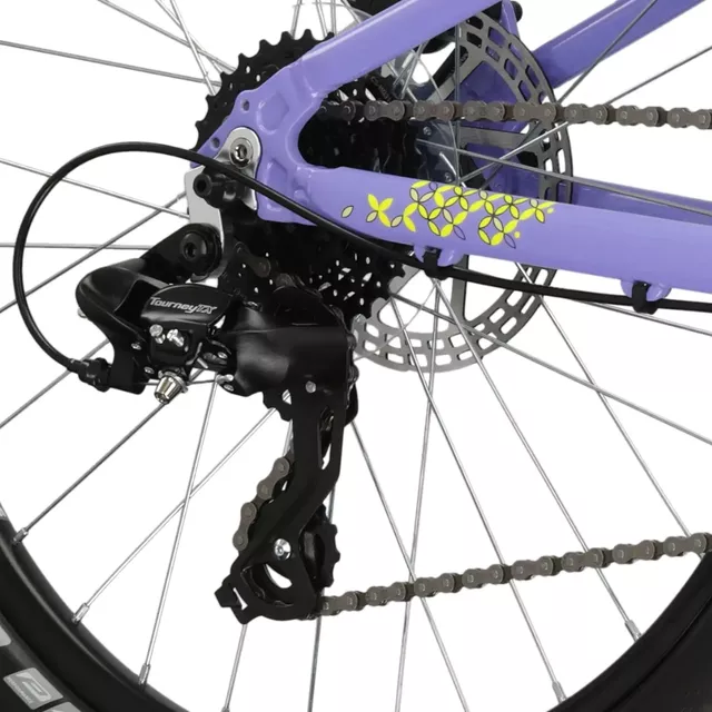 Juniorsky dievčenský bicykel Kross LEA JR 2.0 24" - model 2025 - ružová / fialová / lesk