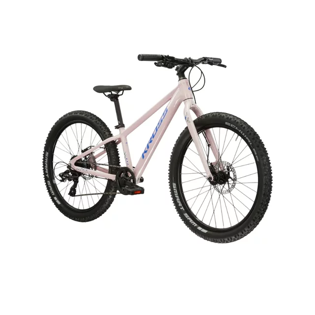 Juniorsky dievčenský bicykel Kross LEA JR 2.0 24" - model 2025 - ružová / fialová / lesk - ružová / fialová / lesk